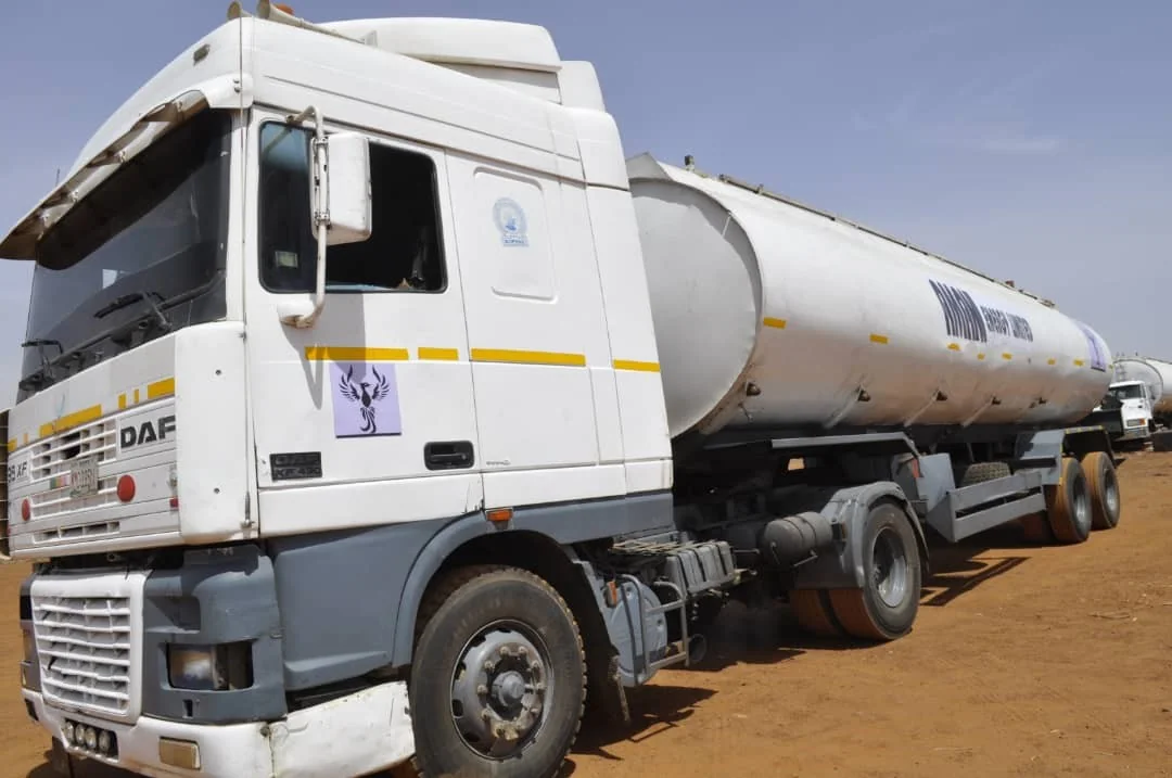 Amani Energy tanker truck on the highway